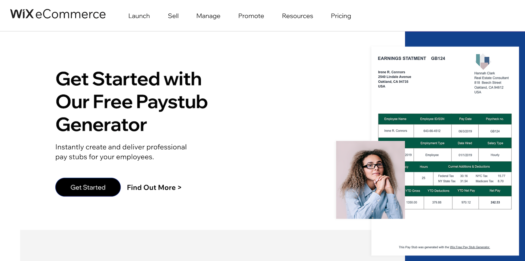 wix paystub generator