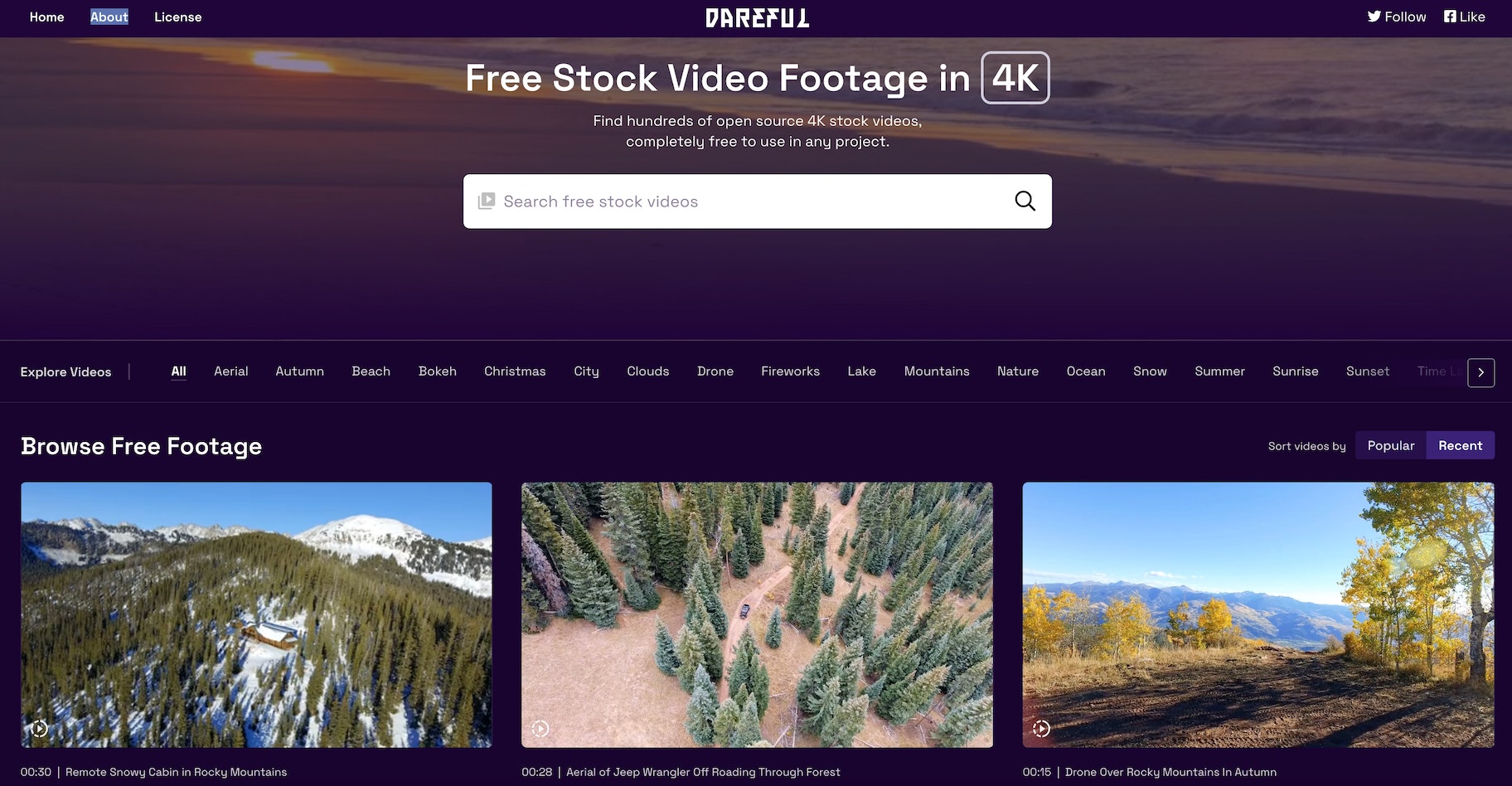 Dareful free 4k stock videos