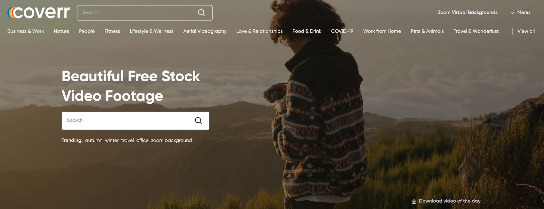 coverr free stock video site