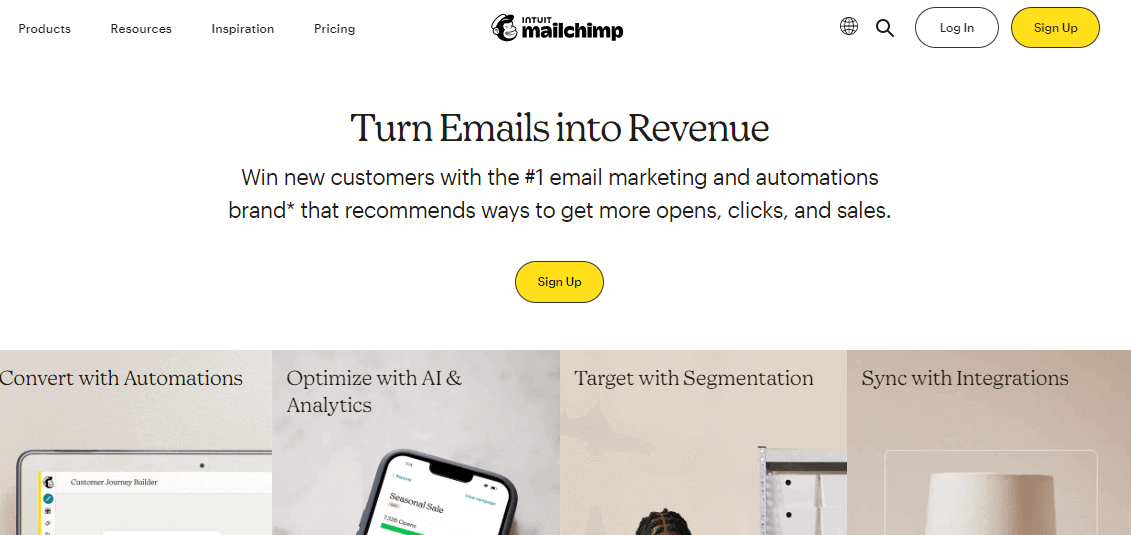 mailchimp icontact alternatives