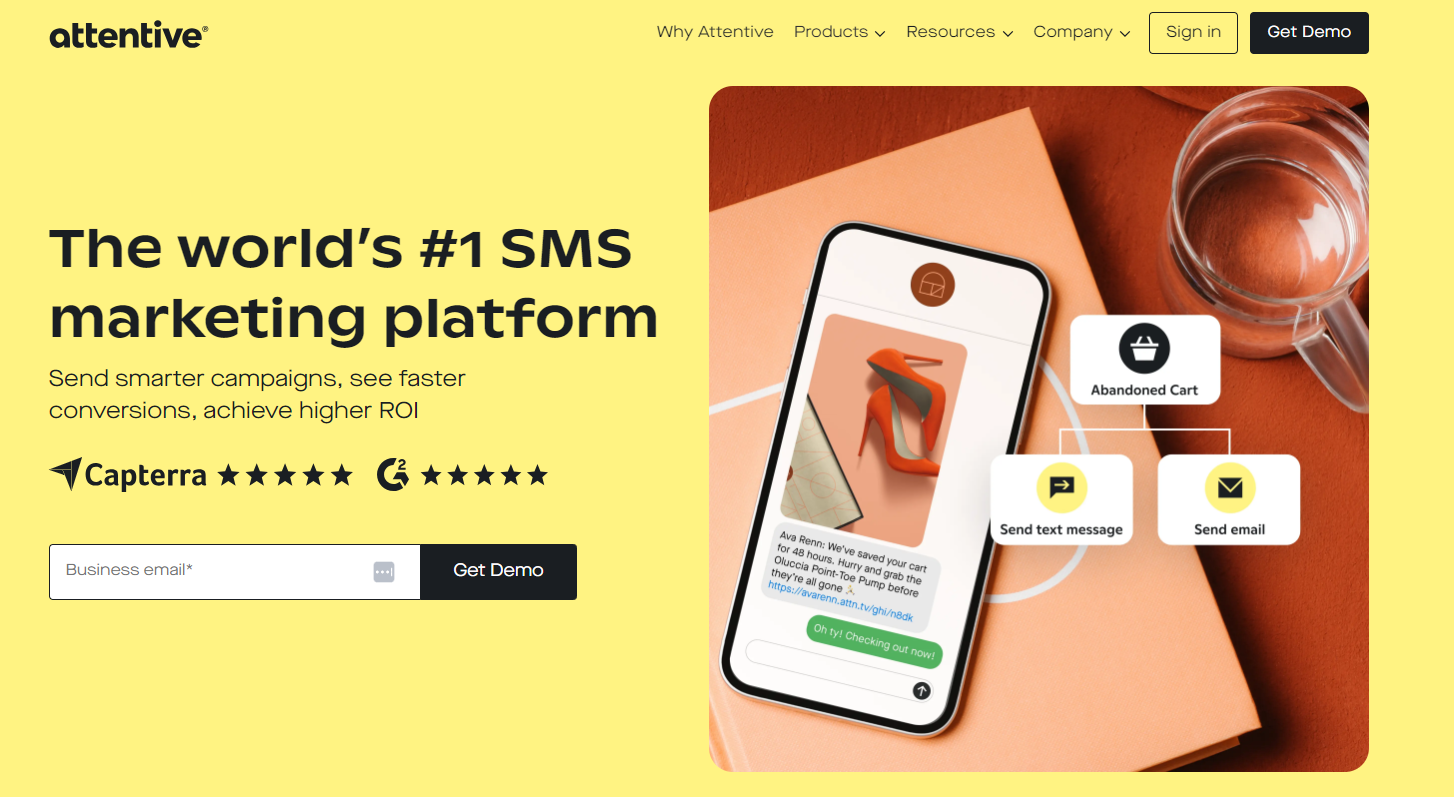 Attentive SMS marketing software Attentive SMS marketing software