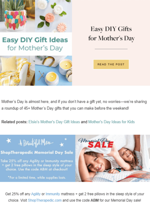 A Beautiful Mess Mother's Day suggestions
