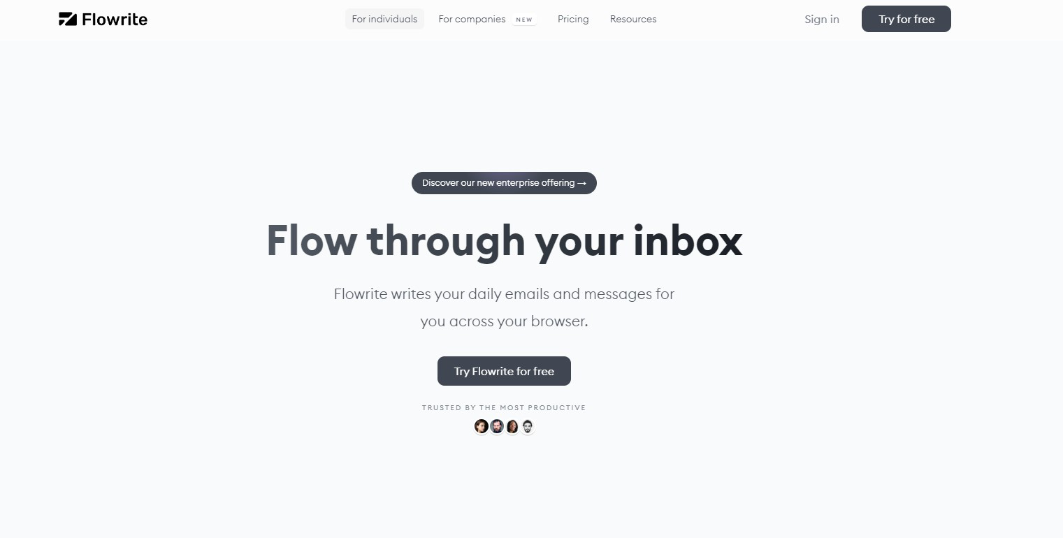 flowrite ai writing software to create email copy