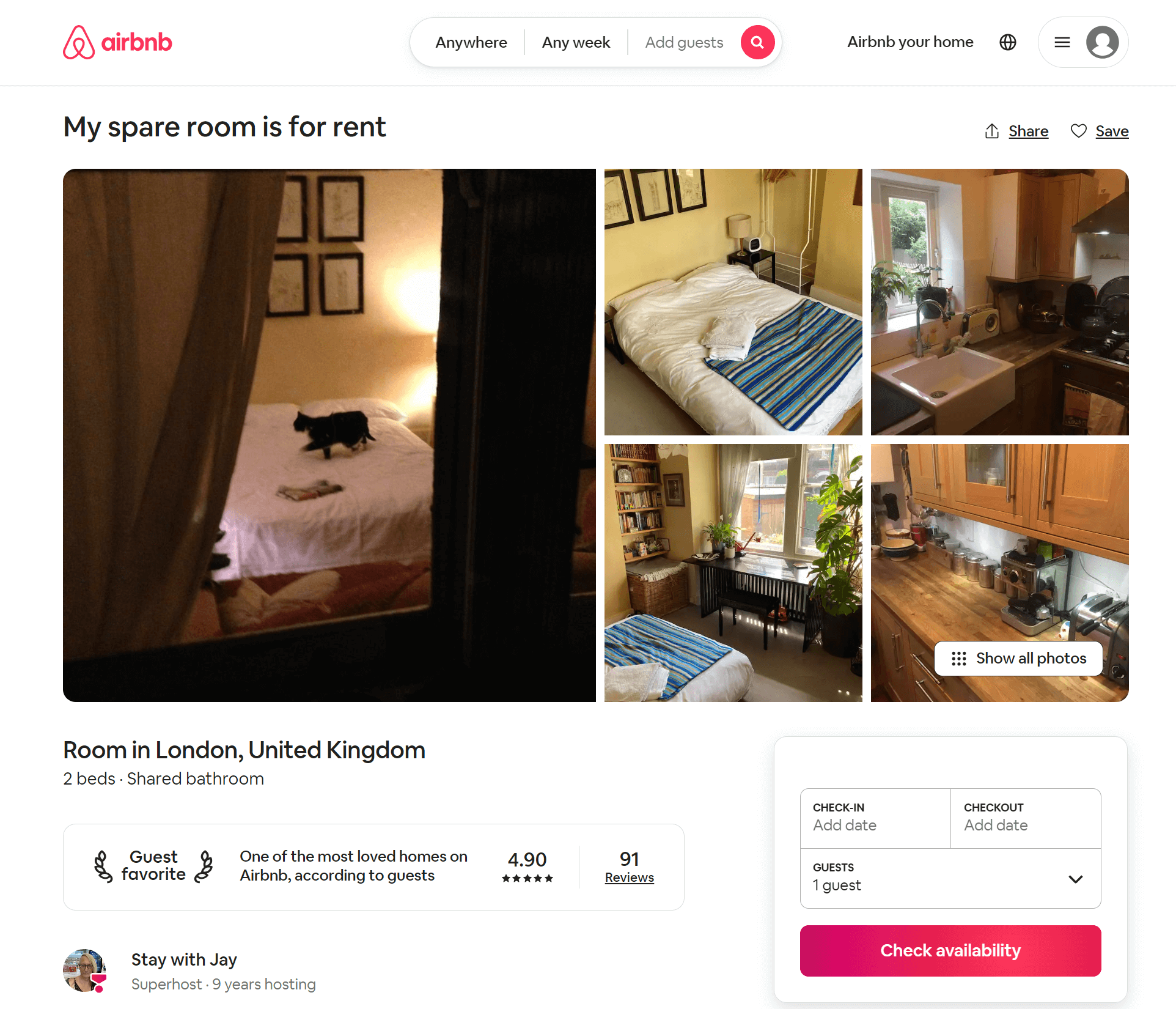 Renting out property on Airbnb