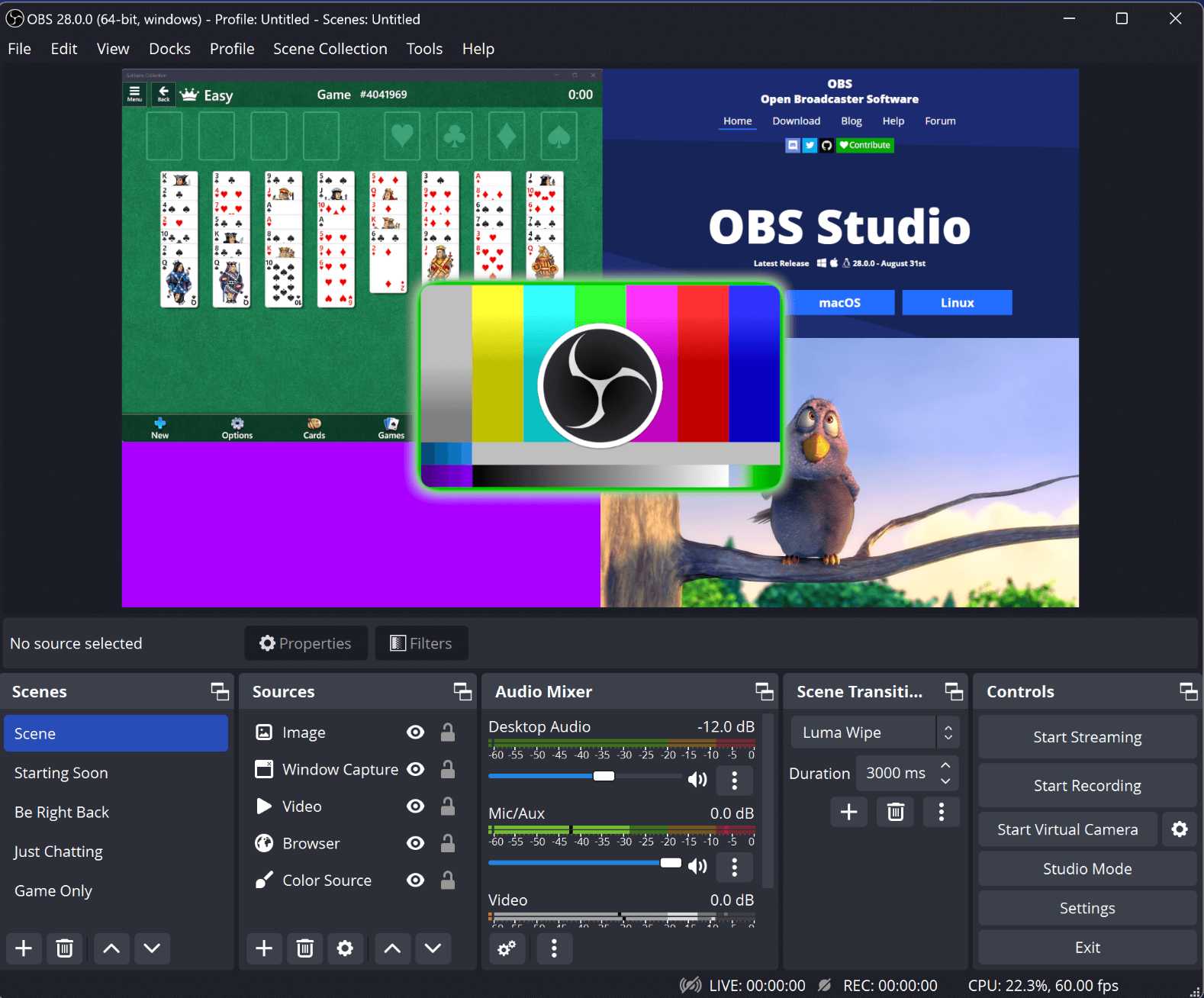 OBS Studio screen recorder