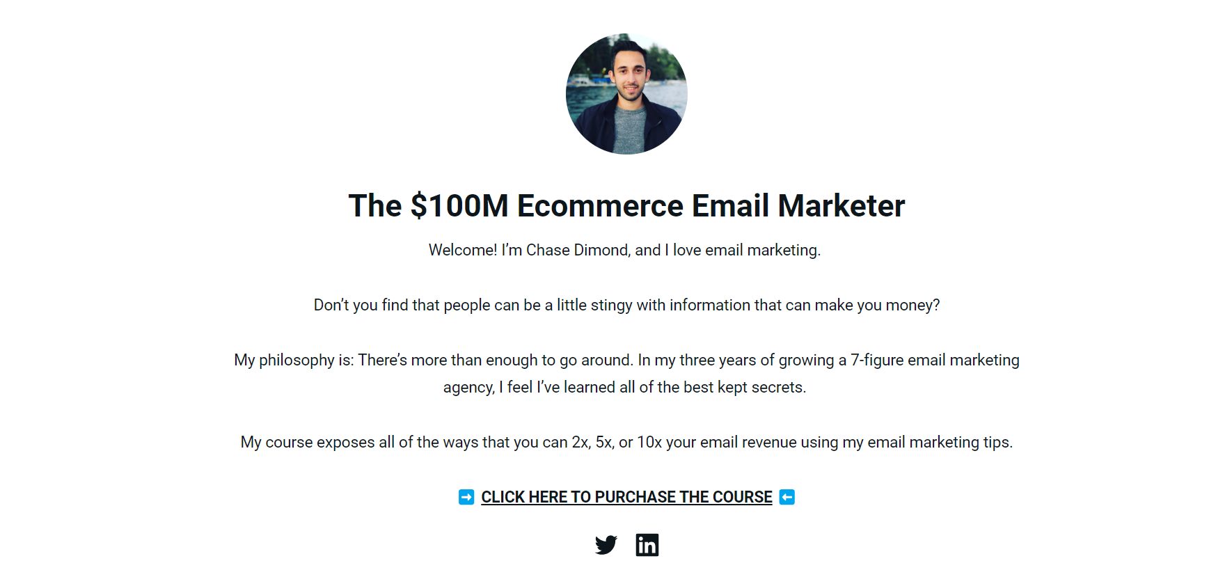 Chase Dimond Ecommerce Email Marketer