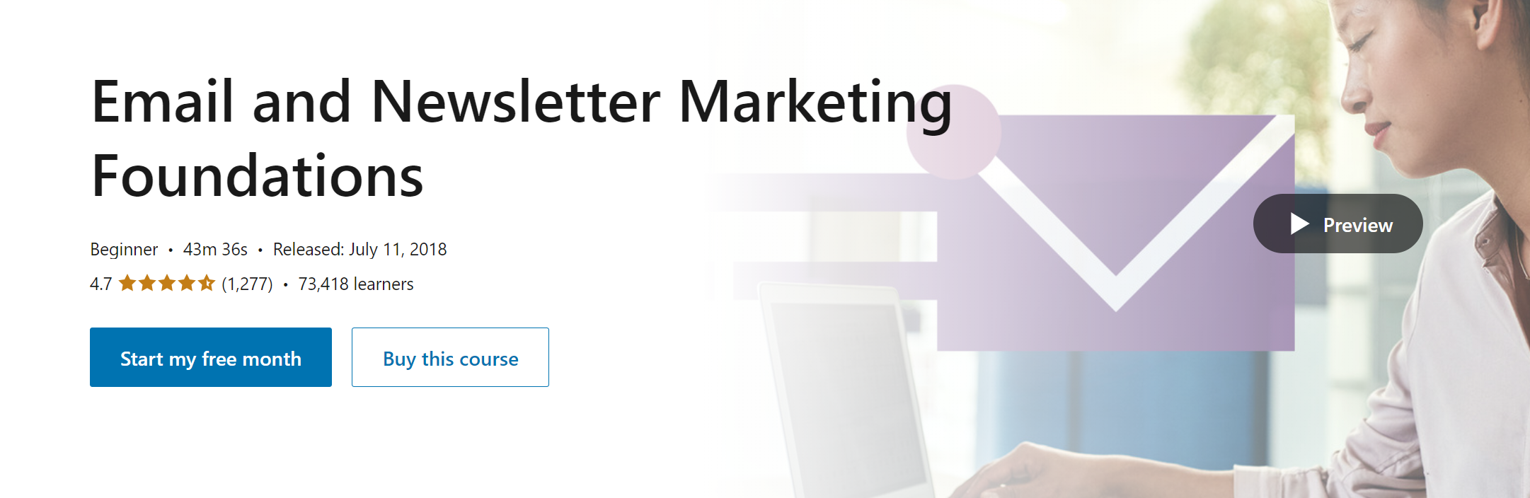 Email and Newsletter Marketing Foundations via LinkedIn Learning